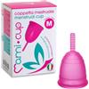 MAMICUP - Coppetta Mestruale Morbida in Silicone Medicale 100% Made in Italy, Totalmente Anallergica Priva di Lattice e Additivi, Coppette Mestruali per Ciclo - Taglia L - Trasparente