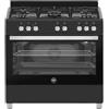 La Germania SE965GNE/24 - Cucina a gas con forno a gas, 90x60 cm, nero