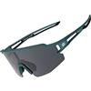 ROCKBROS Occhiali Ciclismo UV400, Occhiali Sportivi per MTB Bici, Uomo Donna, Occhiali da Sole Polarizzati, Ultraleggeri