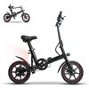 Acezozla Bicicletta Elettrica Pieghevole X40, 14 Pollici, 250W, Batteria 36V 6Ah, Autonomia 20-25 km, Velocità Massima 25 km/h, Doppio Freno a Disco