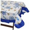 Russo Tessuti Tovaglia Copritavolo ANTIMACCHIA Corallo Cerata Plastificata Cactus Arredo Cucina-Corallo Blu-6 POSTI