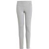 adidas Bambina Essentials Leggings, Medium Grey Heather/Clear Pink, 13-14 Years