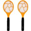 Daconovo 2 x Tapette per zanzara elettrica a LED Tapette a mosca racchetta da tennis elettrica 44 x 15,5 di zanzara Guepe