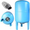 ALUVRA Serbatoio a Pressione 80L - per Impianti Idrici e Sistemi Autoclave - con Membrana EPDM - Vaso di Espansione - per Pompa Domestica Pompa per Pozzo - Attacco da 1 - Acciaio - Verticale 80 Litri