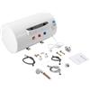 Jolre Riscaldatore istantaneo da 220 V, serbatoio dell'acqua elettrico da 50 l/120 l, caldaia orizzontale, scaldabagno elettrico, scaldabagno a parete, bollitore con doccetta (120 l)
