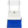 Chensyo Mini Smerigliatrice Di Vetro Portatile Mini Strumento Di Rettifica Con Mola 110v 65w Smerigliatrice Di Vetro Colorato Adatto Per La Rettifica Di Vetro Ceramica (Blu)