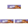 Milka MMMAX, Arachidi e Caramello, Tavoletta di Cioccolato al Latte con Arachidi e Caramello, 100% Latte Alpino, Cacao Sostenibile, 276g (Confezione da 3)