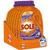 Sole Detersivo Lavatrice Lavanda Freschezza Naturale 287 Lavaggi, (7x41), Formula igienizzante, Detersivo Lavatrice Liquido Lavanda, rimuove le macchie a basse temperature