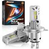 DeveChos H4 LED 6000K Bianco: Lampadine H4 100W 20000LM per Auto e Moto - LED HB2 per Fari - Design 1:1 Plug-and-Play per Fari Abbaglianti e Anabbaglianti