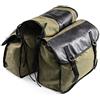 evomosa Borse laterali impermeabili borsa porta attrezzi per viaggio moto Cavaliere da turismo (verde)