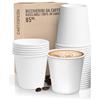 CARTOSPEDÌA - 1000 Bicchierini Caffè Carta, 75 ml, Bicchieri Caffe Monouso Biodegradabili per Espresso, Accessori Caffe indispensabili, Espresso Cup Made in Italy 100%, Total White