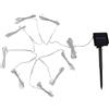 FACULX Luci a energia solare per ombrello, 104 LED, 8 costole, per patio, mercato, tavolo, ombrellone, luci per esterni, giardino, spiaggia, cortile, decorazione (bianco caldo)