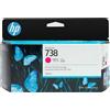 HP Cartuccia di inchiostro magenta HP DesignJet 738 da 130 ml