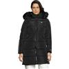 Calvin Klein Jeans Cappotto Donna Faux Fur Hooded Fitted Long Invernale, Nero (Ck Black), XL