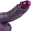 Umania Dildo realistico gigante curvo da 25,5 cm, grande dildo in silicone, dildo anale XL spesso, largo dildopunto G, grandedildo nero con ventosa potente, giocattolo per uomini e donne