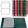 Prophila Collection Prophila - Rilegatura per banconote di lusso (verde) con 20 buste per 50 banconote