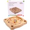 GICO Roulette tirolese in legno con trottola e sfere di legno, gioco di trottola, roulette contadina 22 x 22 cm - 7958