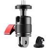 FrostVerve Adattatore regolabile a 360 gradi per Insta360 X5/X4/X3, GoPro13/12, DJI Osmo Action 5 Pro e Action 4 in lega di alluminio