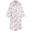 ITODA Kimono da donna vestaglie giapponesi in cotone accappatoio da notte Yukata pigiama morbido floreale camicia da notte per matrimonio vacanza uso quotidiano, Fiore bianco., Etichettalia unica