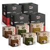 Cuore Nero Caffè - 600 Cialde Miscela Ischia Sapore Corposo e Cremoso + Caffè Aromatizzati al Ginseng, Nocciola, Cioccolato ESE44 Filtro Carta 44mm (Ischia + Aromatizzati, 648 Cialde)