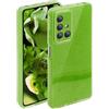 ATISIJIE Cover Glitter per Samsung Galaxy A51 4G,Custodia Brillantini per Paraurti Protettiva Antiurto Carino Scintillante con Donne e Ragazze per Samsung Galaxy A51 4G Frutta Verde