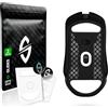SensoryBoost DPS Glides (set da 2) per Steelseries Aerox 9, 5, 3 (Ghost) - Ultra veloce, arrotondato, basso attrito, alta qualità, durevole - Piedini di ricambio, pattini - Accessori di aggiornamento