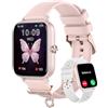 Erkwei Orologio Donna Smartwatch 1.85" Smart Watch con Effettua/Risposta Chiamate 110+ Sportive Fitness Tracker con Contapassi Sonno Cardiofrequenzimetro da polso Orologio Digitale per Android iOS, Rosa