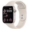 Apple Watch SE (2ª gen.) (GPS, 44mm) Smartwatch con cassa in alluminio color galassia con Cinturino Sport color galassia - Regular. Fitness tracker, monitoraggio del sonno, Rilevamento incidenti