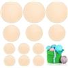 Annickee 12 Pezzi Base Legno per Uncinetto, Rotondo Legno Fondo Cesto, Base Cesta 10/15/20cm per Fai Da Te Cesto Tessitura Accessori di Stoccaggio, Decorazione Della Casa, Cesto Crochet Kit