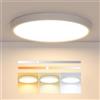 Osairous Plafoniera LED Soffitto Dimmerabile, Ø30cm 24W Plafoniere moderna, IP44 Lampada LED Soffitto, 3000K-6500K 2160 LM Lampada led soffitto per Soggiorno, Camera da Letto, Cucina, Bagno, Balcone