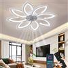 Wildcat Ventilatore da Soffitto con Luce, Moderno Indoor 90CM LED Dimmable Ventilatori da Soffitto con Telecomando, Smart 3 Light Color Change e 6 Velocità Della Ventola