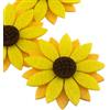 Summer-Ray, 20 ritagli a triplo strato in feltro, motivo girasole, 5,1 cm, decorazioni fai da te per scrapbooking e decorazioni per la casa