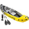Intex 68307NP - Canoa Gonfiabile Explorer K2, 2 posti, con Accessori, PVC, Giallo, 312x91x51 cm