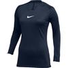 NIKE Dri-Fit Park First Layer, T-Shirt Donna, Black/Bright Citrus/Court Purple/Light Retro, S