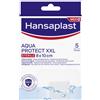 BEIERSDORF SpA Hansaplast Cerotti Aqua Protect XXL, Cerotti impermeabili per grandi ferite, 5 pezzi da 8 x 10 cm