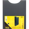 Idena 225163 - Scatola per cartelle, per DIN A4, formato verticale, in PP, altezza di riempimento 4 cm, nero traslucido, 1 pz.