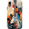 Creative Cases Cover per telefono con chitarra elettrica astratta Custodia per iPhone XR