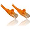 PremiumCord Cavo Patch Cat 6 UTP, 1Gbit/s, Cavo Ethernet, LAN, RJ45 Connettori, Flessibile e Robusto, AWG 26/7, Conduttori 100% CU, Arancia, 1 m