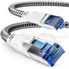 CSL-Computer Cavo Di Rete 40 Gbps, Cat 8 Gigabit Ethernet, Velocità Della Fibra Ottica 40000 Mbits, Schermatura S/Ftp Pimf (3,0M, Bianco)
