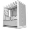 NZXT H3 Flow - Case PC Gaming Micro-ATX - Flusso d'aria ottimizzato - 1 ventola 120mm inclusa - GPU full-size - Radiatore 280mm frontale, 240mm superiore - Scheda madre con conn. posteriore - Bianco