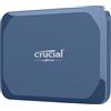 Crucial X10 SSD Esterno 4TB, Fino a 2100 MB/s, SSD Portatile, USB-C 3.2 Gen2, IP65 Resistenza ad Acqua e Polvere, Hard Disk Esterno, Blu Opaco - CT4000X10SSD9-02