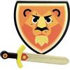 Vilac Set Scudo e Spada Leone in Legno per Bambini dai 3 Anni Gioco Educativo