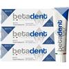 Betadent KIT 3 DENTIFRICIO WHITE SBIANCANTE. Delicato e non abrasivo, ripristina il bianco naturale dei denti. Alito fresco, azione antiplacca, antitartaro - 3x100ml