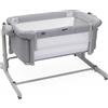 CHICCO Next to Me Magic Evo Lettino Culla Neonato da Campeggio, Viaggio, Portatile Fianco Letto per Co-sleeping con Ruote colore Grey Mist
