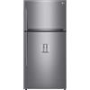 LG GTF916PZPED Frigorifero doppia porta maxi, Classe E, 592L, Wi-Fi, Dispenser acqua, Inox