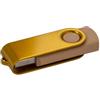 Pendrive usb 4gb girevole in paglia di grano e resina personalizzate o neutre