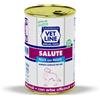 Vetline Vet Line Salute Pesce con Patate 400 g Alimento Umido Monoproteico per Cani VetLine