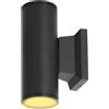 Aigostar Lampada da Parete Esterno Impermeabile IP65, GU10 Alluminio Up Down, Applique Moderna, Luce Muro Portico Corridoio Terrazza, Nero