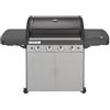 Campingaz 4 Series Classic LS Plus Gas Grill Barbecue con 4 Bruciatori, Sistema di Pulizia Facile InstaClean, 2 Tavoli a Lato, Grigio, 160.3 x 60 x 115.6 cm
