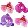 RAMTRIO 4pcs Hawaii Fiore per Capelli Donna, Fermagli per Capelli Fiori Clip a Fiori Colorati Mollette per Capelli, Clip Accessori Capelli Cerimonia per Sposa Ragazze Festa Spiaggia